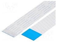 FFC tape; Cores: 16; Tape ph: 1mm; L: 50mm; 1A; 60V; FFC10-TIN GCT