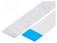 FFC tape; Cores: 17; Tape ph: 1mm; L: 50mm; 1A; 60V; FFC10-TIN GCT