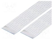 FFC tape; Cores: 20; Tape ph: 1mm; L: 254mm; 1A; 60V; FFC10-TIN GCT