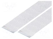 FFC tape; Cores: 30; Tape ph: 1mm; L: 50mm; 1A; 60V; FFC10-TIN GCT