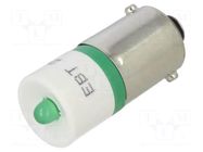 LED lamp; green; BA9S,T10; 24÷30VDC; plastic; -20÷60°C CML INNOVATIVE TECHNOLOGIES