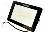 Lamp: LED flood light; 230VAC; 100W; neutral white; 120°; 4000K TOSHIBA LED LIGHTING