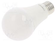 LED lamp; warm white; E27; 230VAC; 806lm; 8.5W; 180°; 3000K TOSHIBA LED LIGHTING