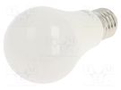 LED lamp; neutral white; E27; 230VAC; 806lm; 8.5W; 180°; 4000K TOSHIBA LED LIGHTING