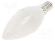 LED lamp; neutral white; E14; 230VAC; 470lm; 4.7W; 180°; 4000K TOSHIBA LED LIGHTING