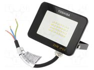 Lamp: LED flood light; 230VAC; 20W; cool white; 120°; 6500K; IP65 TOSHIBA LED LIGHTING