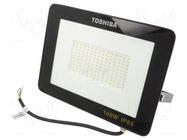 Lamp: LED flood light; 230VAC; 100W; white cold; 120°; 6500K; IP65 TOSHIBA LED LIGHTING
