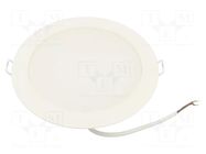 Lamp: LED downlight; 230VAC; 16W; cool white; 110°; 6500K; IP20 TOSHIBA LED LIGHTING