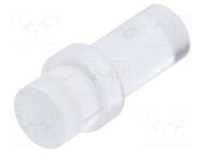 Fiber for LED; Ø3mm; L: 6.4mm; round; Front: flat; straight; PLP1 BIVAR