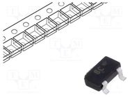 Transistor: NPN; bipolar; BRT; 50V; 0.1A; 0.23W; SC59; R1: 47kΩ ONSEMI