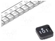 Inductor: ferrite; SMD; 100uH; 0.52A; 1581mΩ; ±20%; VLCF TDK