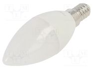 LED lamp; warm white; E14; 230VAC; 470lm; 4.7W; 180°; 3000K; 3pcs. TOSHIBA LED LIGHTING