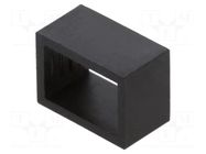 LED holder; two-piece; black; UL94V-2; L: 7.6mm; polyamide BIVAR