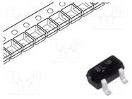 Transistor: NPN; bipolar; BRT; 50V; 0.1A; 0.2W; SC75; R1: 22kΩ ONSEMI