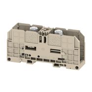 Stud terminal, Threaded stud connection, 70 mm², 1000 V, 192 A, Number of connections: 2, M 8, TS 35, dark beige Weidmuller