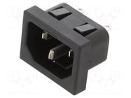 IEC 60320 connector 6010 Connector Inlet 10A C14 SCHURTER