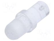 Fiber for LED; Ø3mm; L: 5mm; round; Front: convex; straight; PLP1 BIVAR