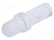 Fiber for LED; Ø3mm; L: 7mm; round; Front: convex; straight; PLP1 BIVAR
