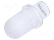 Fiber for LED; Ø5mm; L: 3.2mm; round; Front: convex; straight; PLP5 BIVAR