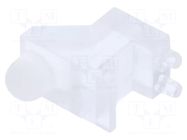 Fiber for LED; Ø3mm; Front: convex; angular,with PCB mounting BIVAR