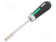 Screwdriver handle; with ratchet; 1/4" STAHLWILLE