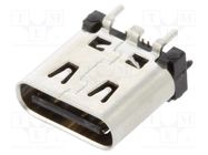 Socket; USB C; on PCBs; SMT; PIN: 16; vertical; USB 3.1; 5A; reel MOLEX