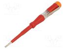 Voltage tester; insulated; slot; 3,0x0,5mm; Blade length: 60mm UNIOR