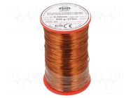 Coil wire; double coated enamelled; 0.5mm; 0.5kg; -65÷200°C INDEL