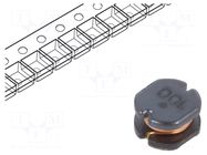 Inductor: wire; SMD; 10uH; 1.3A; ±20%; Ø: 5mm; 130mΩ; H: 3mm BOURNS