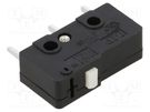 Microswitch SNAP ACTION; 3A/250VAC; 3A/30VDC; without lever DIPTRONICS