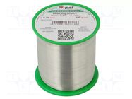 Tin; lead free; Sn96,5Ag3Cu0,5; 0.7mm; 500g; reel; 217÷220°C; 2.5% CYNEL