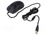 Mouse; black; USB A; optical,wired; 1.8m; No.of butt: 7 SAVIO