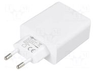 Power supply: switching; mains,plug-in; 5VDC,; 36W; 93.7x51x27mm Goobay