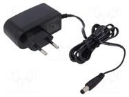 Power supply: switching; mains,plug-in; 12VDC; 7.2W; Out: 5,5/2,1 Goobay