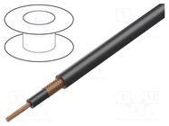 Wire: coaxial; RG58; 1x0.5mm2; stranded; Cu; Core section: 0.5mm2 STÄUBLI