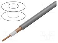 Wire: coaxial; RG58; 1x0.5mm2; stranded; Cu; Core section: 0.5mm2 STÄUBLI