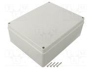 Enclosure: multipurpose; X: 198mm; Y: 248mm; Z: 95mm; SCABOX; grey SCAME