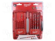 Drill set; for concrete,impact; 4mm,5mm,6mm,8mm,10mm,12mm Milwaukee