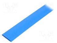 Heat shrink sleeve; glueless; 3: 1; 24mm; L: 1.2m; blue; polyolefine TE Connectivity