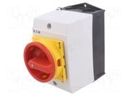 Switch: cam switch; Stabl.pos: 2; 20A; OFF-ON; in housing; Poles: 6 EATON ELECTRIC