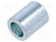 Spacer sleeve; 20mm; cylindrical; steel; zinc; Out.diam: 16mm 