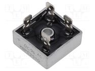 Bridge rectifier: single-phase; Urmax: 1kV; If: 25A; Ifsm: 400A DC COMPONENTS