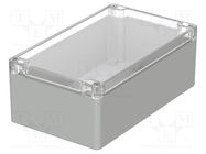 Enclosure: multipurpose; X: 120mm; Y: 200mm; Z: 75mm; EUROMAS; IP66 BOPLA