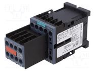 Contactor: 3-pole; NO x3; Auxiliary contacts: NO x2 + NC x2; 7A SIEMENS