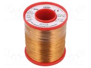 Coil wire; single coated enamelled; 0.5mm; 1kg; -65÷180°C INDEL