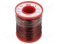 Coil wire; single coated enamelled; 1.2mm; 1kg; -65÷200°C INDEL