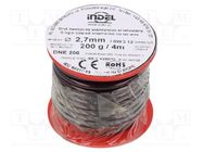 Coil wire; single coated enamelled; 2.7mm; 0.2kg; -65÷200°C INDEL