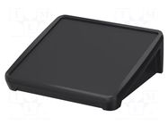 Enclosure: desktop; BoPad; X: 226mm; Y: 220mm; Z: 83.7mm; ABS; black BOPLA