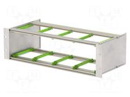 Enclosure: mounting rack; Standard: 19"; 3U; Z: 132.5mm; X: 482.6mm BOPLA