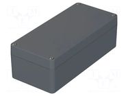 Enclosure: multipurpose; X: 80mm; Y: 175mm; Z: 57mm; polyamide; grey BOPLA